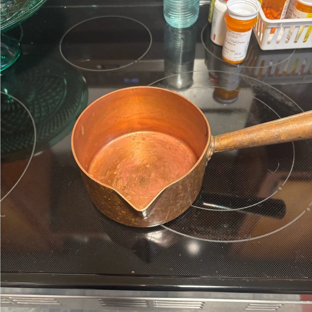 Williams Sonoma Rustic Copper Sugar Pot